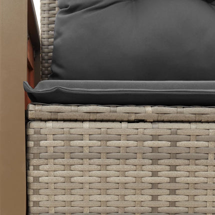 Tuinbank 2-Zits Met Kussens Poly Rattan