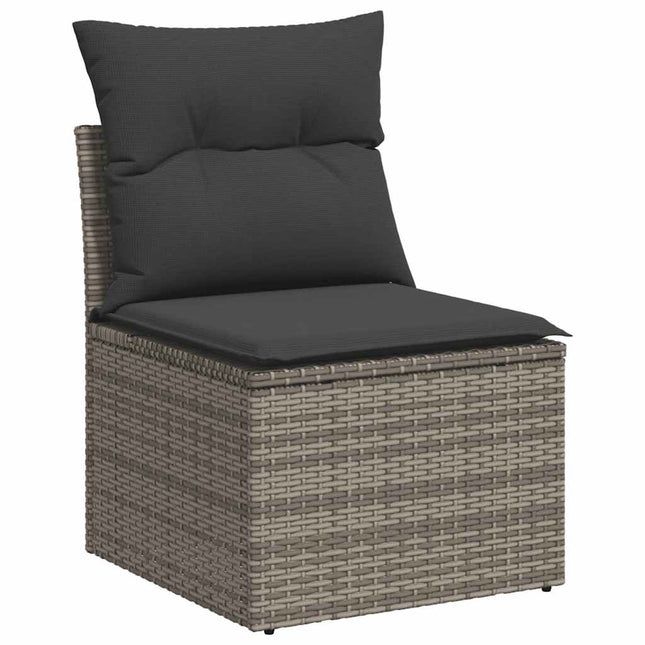 Tuinstoel Zonder Armleuning Met Kussens Poly Rattan