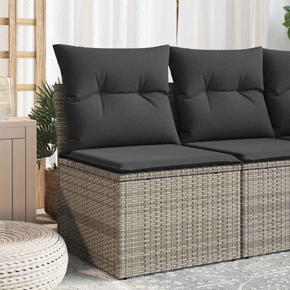 Tuinstoel Zonder Armleuning Met Kussens Poly Rattan