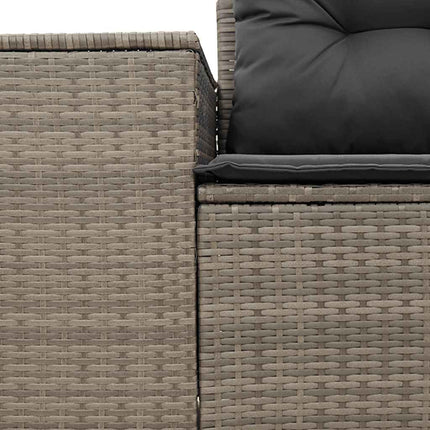 Tuinbank 2-Zits Met Kussens Poly Rattan