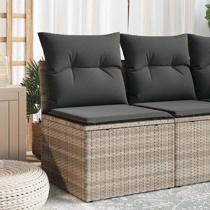 Tuinstoel Zonder Armleuning Met Kussens Poly Rattan