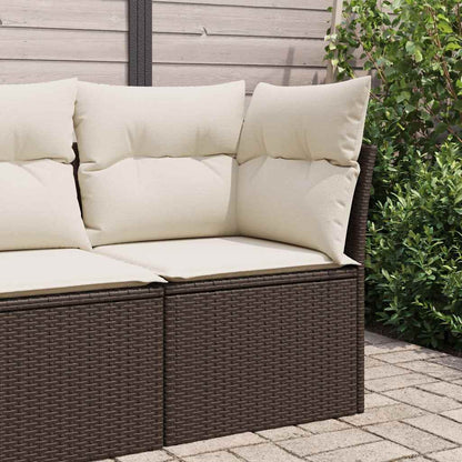 Tuinhoekbank Met Kussens Poly Rattan