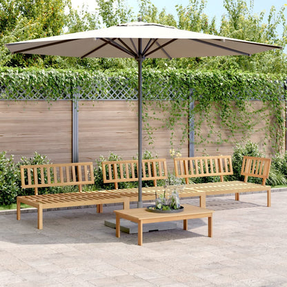 4-Delige Loungeset Pallet Massief Acaciahout