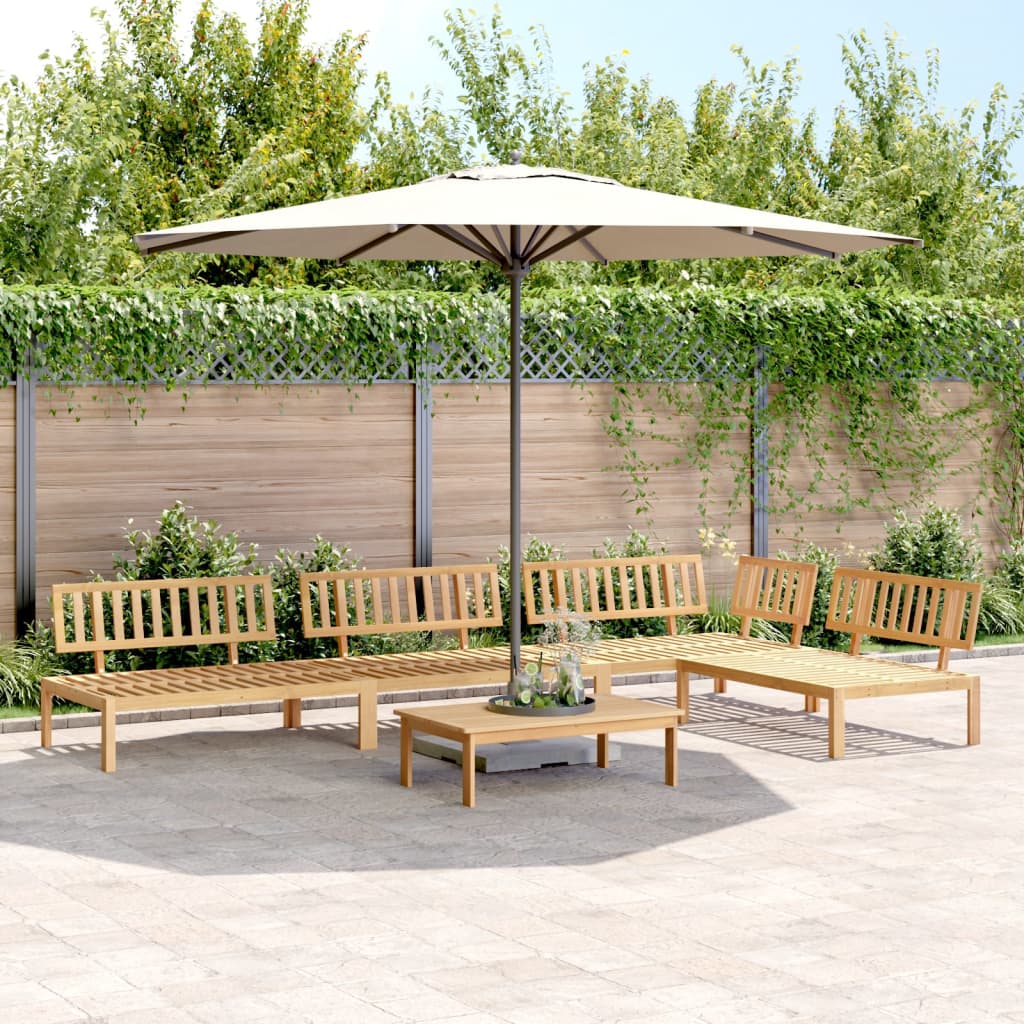 5-Delige Loungeset Pallet Massief Acaciahout