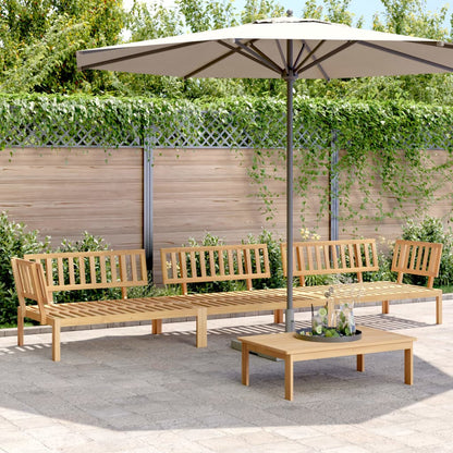 4-Delige Loungeset Pallet Massief Acaciahout