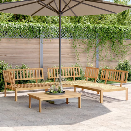 4-Delige Loungeset Pallet Massief Acaciahout