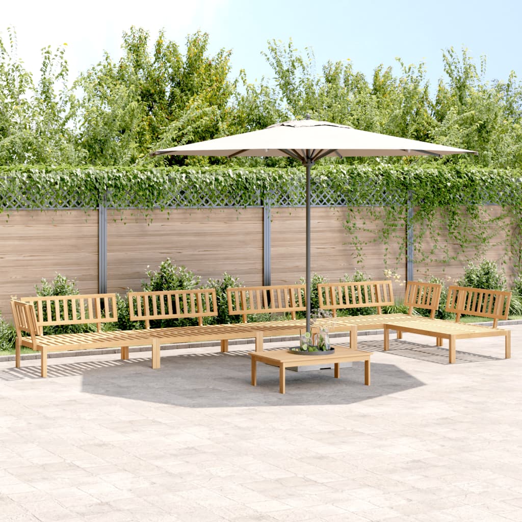 6-Delige Loungeset Pallet Massief Acaciahout