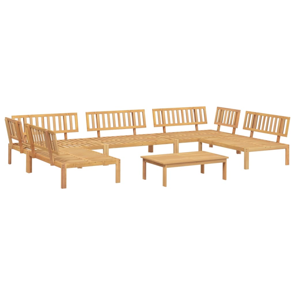 6-Delige Loungeset Pallet Massief Acaciahout