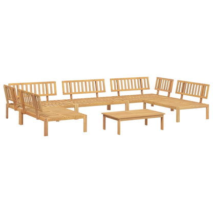 6-Delige Loungeset Pallet Massief Acaciahout