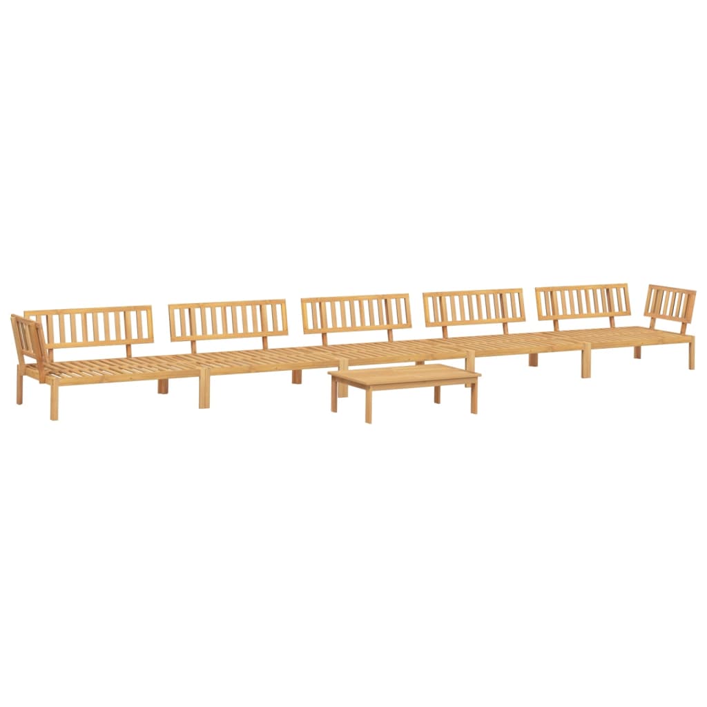 6-Delige Loungeset Pallet Massief Acaciahout