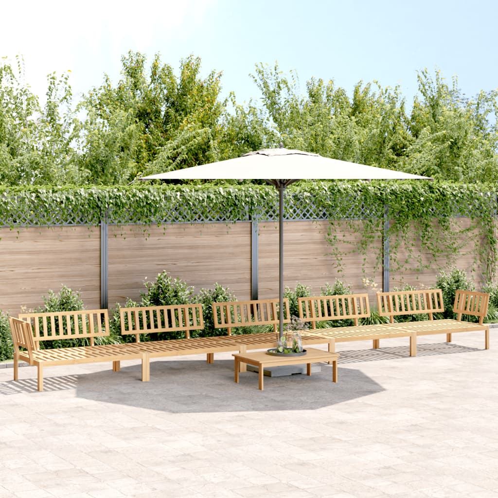 6-Delige Loungeset Pallet Massief Acaciahout