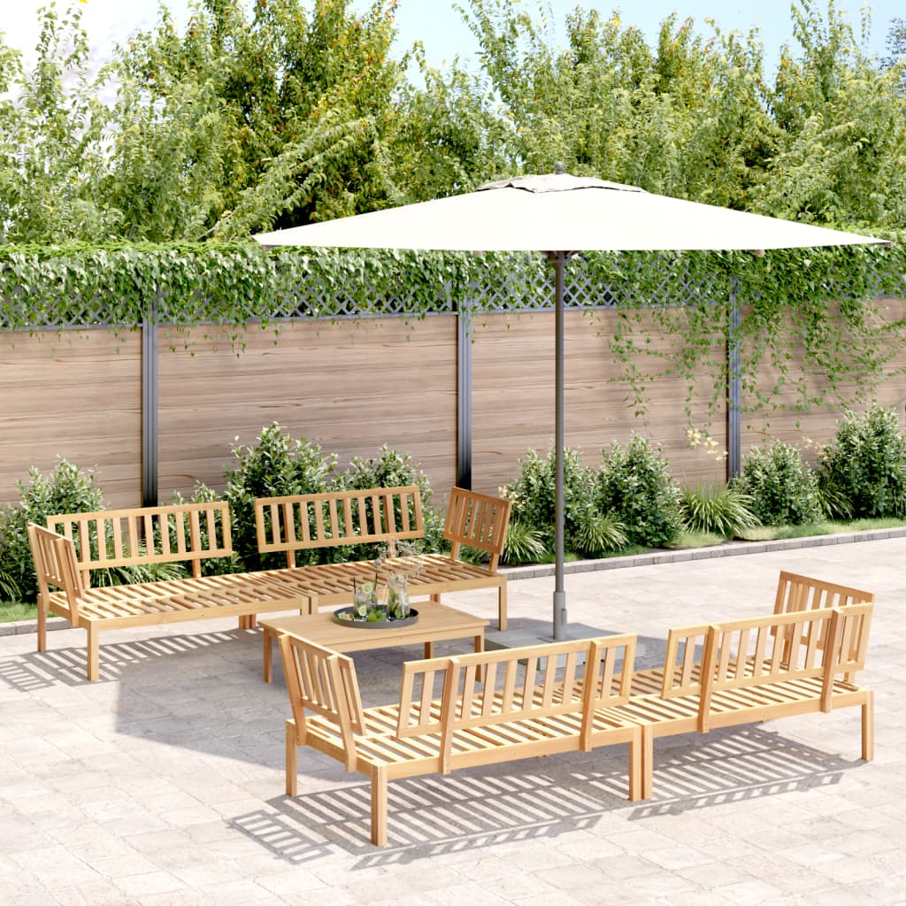 5-Delige Loungeset Pallet Massief Acaciahout