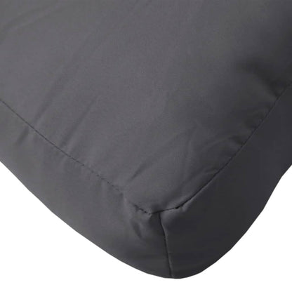 4-Delige Loungeset Pallet Met Kussens Massief Acaciahout Antraciet