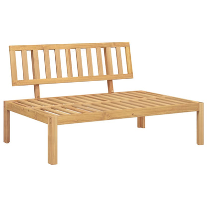 Tuinmiddenbanken 2 St Pallet Met Kussens Massief Acaciahout Taupe