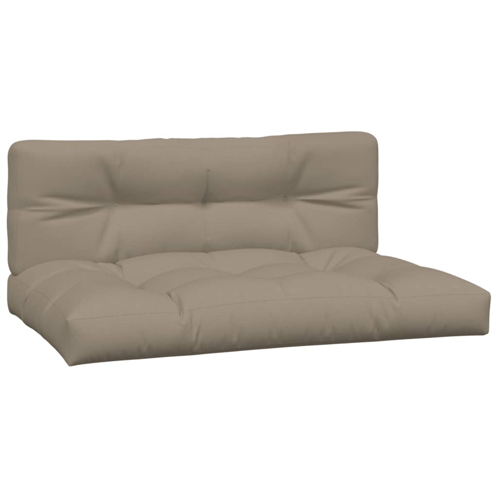 Tuinmiddenbanken 2 St Pallet Met Kussens Massief Acaciahout Taupe