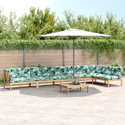 6-Delige Loungeset Pallet Met Kussens Massief Acaciahout