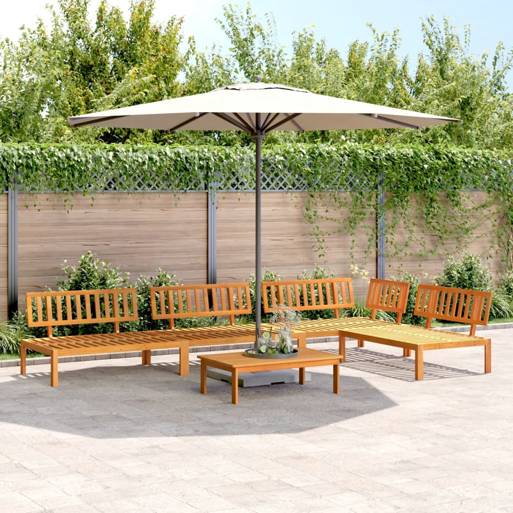 5-Delige Loungeset Pallet Massief Acaciahout