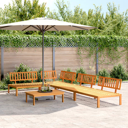 5-Delige Loungeset Pallet Massief Acaciahout