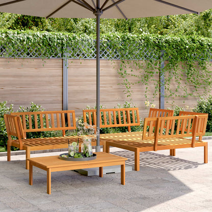 4-Delige Loungeset Pallet Massief Acaciahout