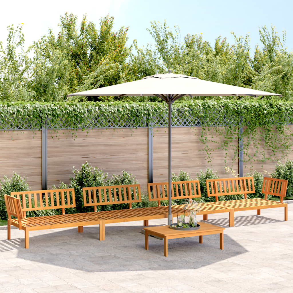 5-Delige Loungeset Pallet Massief Acaciahout