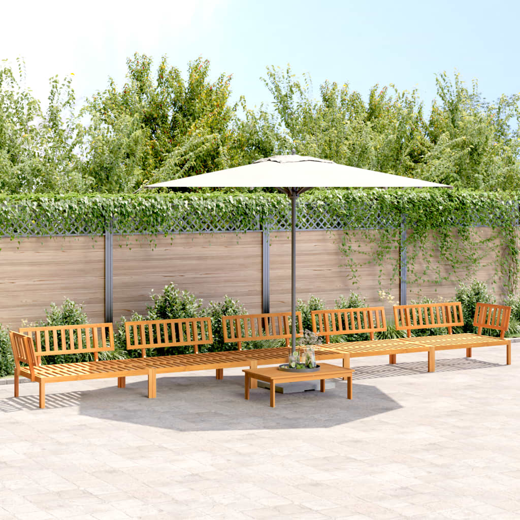 6-Delige Loungeset Pallet Massief Acaciahout
