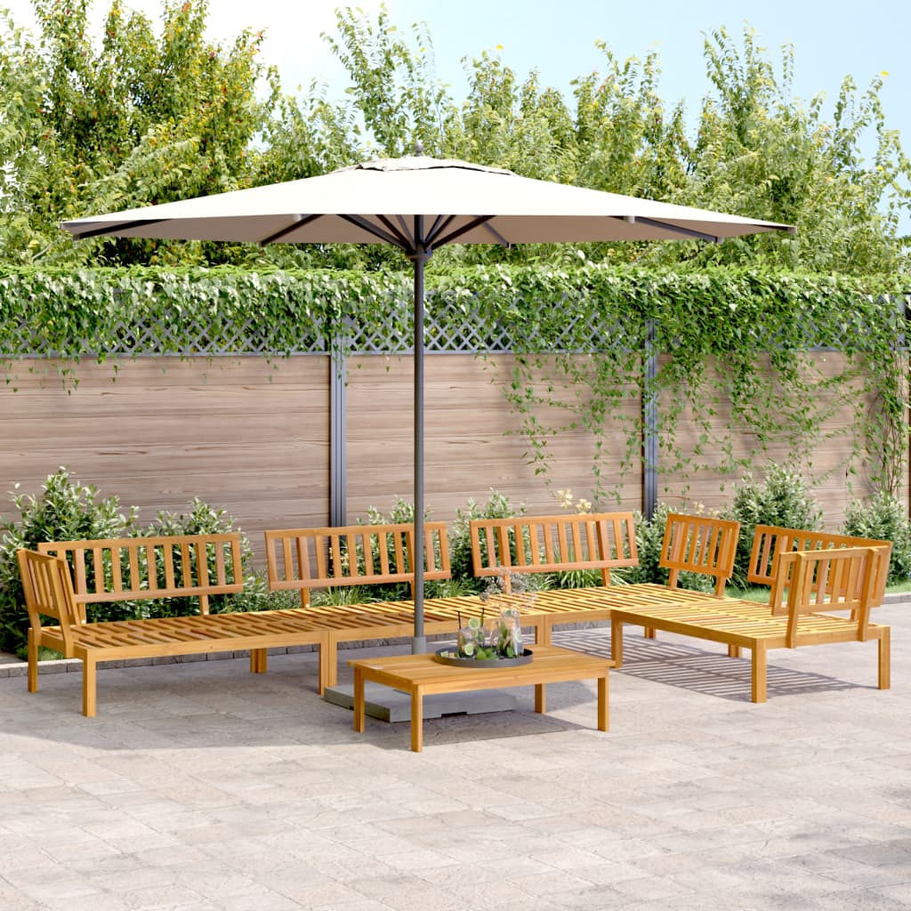 5-Delige Loungeset Pallet Massief Acaciahout