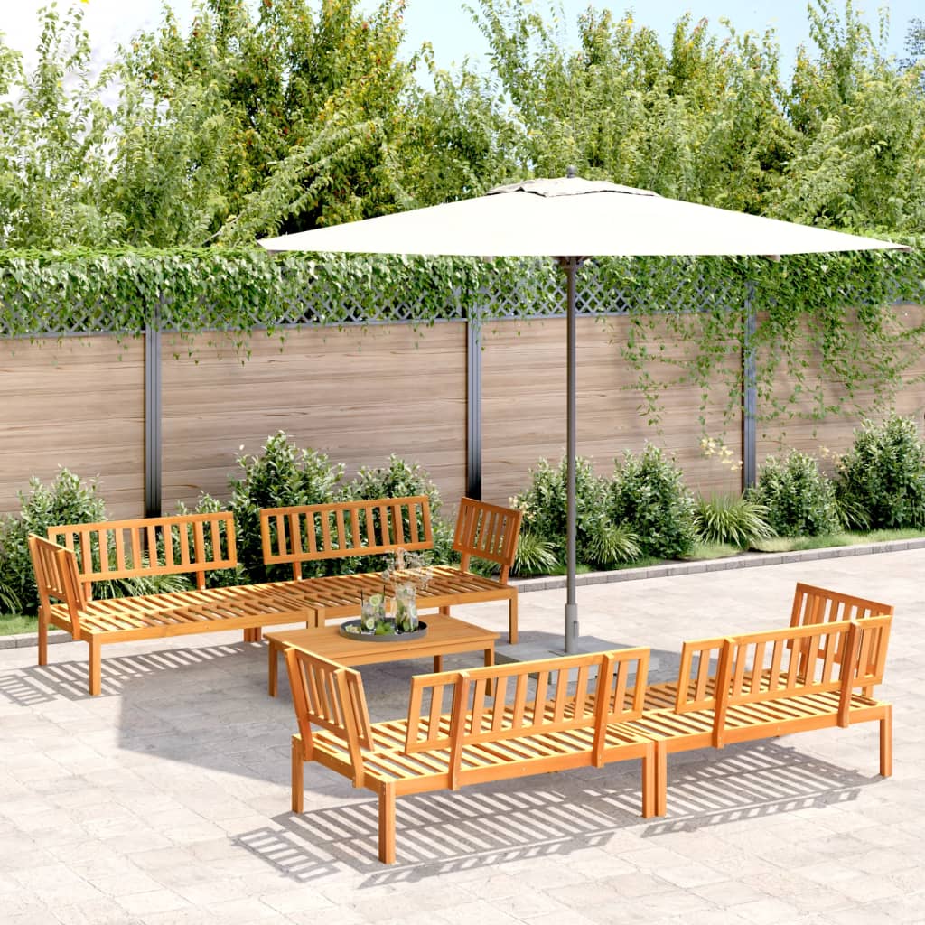 5-Delige Loungeset Pallet Massief Acaciahout