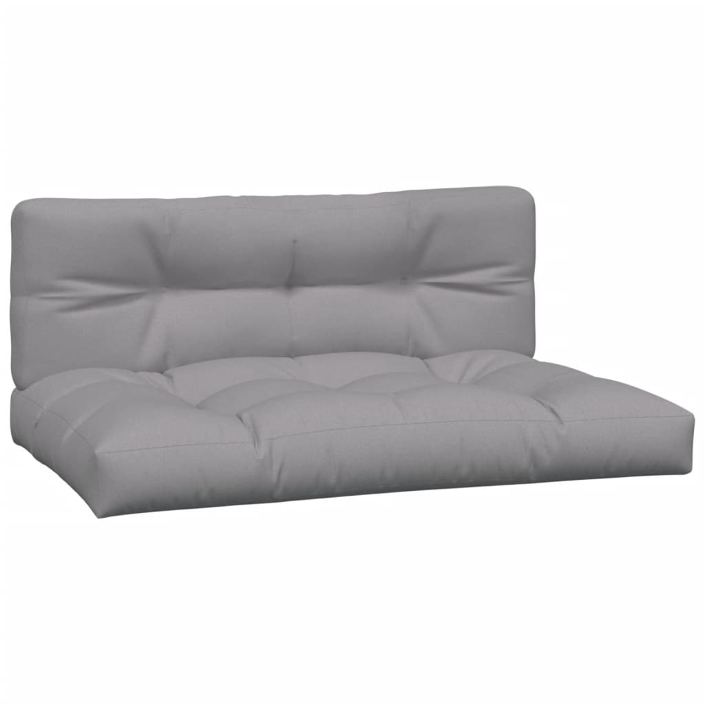 4-Delige Loungeset Pallet Met Kussens Massief Acaciahout Grijs