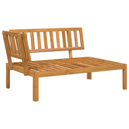 4-Delige Loungeset Pallet Met Kussens Massief Acaciahout Grijs