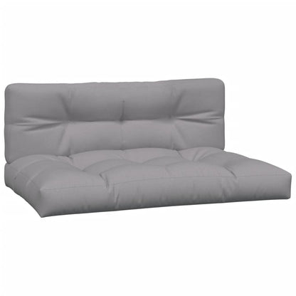 4-Delige Loungeset Pallet Met Kussens Massief Acaciahout Grijs