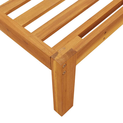 5-Delige Loungeset Pallet Met Kussens Massief Acaciahout Beige