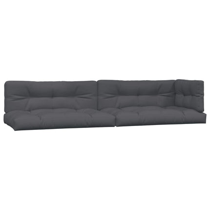 6-Delige Loungeset Pallet Met Kussens Massief Acaciahout