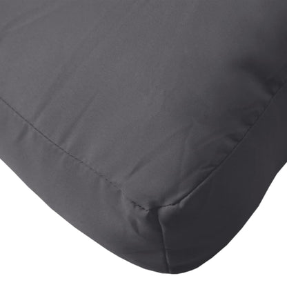 6-Delige Loungeset Pallet Met Kussens Massief Acaciahout Antraciet