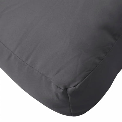 6-Delige Loungeset Pallet Met Kussens Massief Acaciahout Antraciet