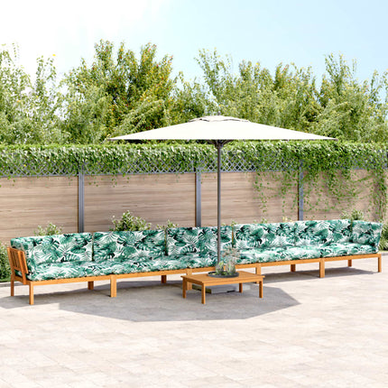 6-Delige Loungeset Pallet Met Kussens Massief Acaciahout