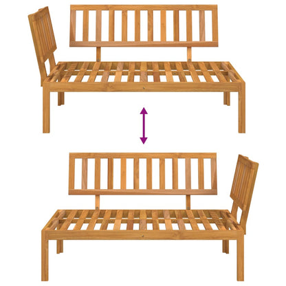 Tuinhoekbank Pallet Massief Acaciahout Bruin