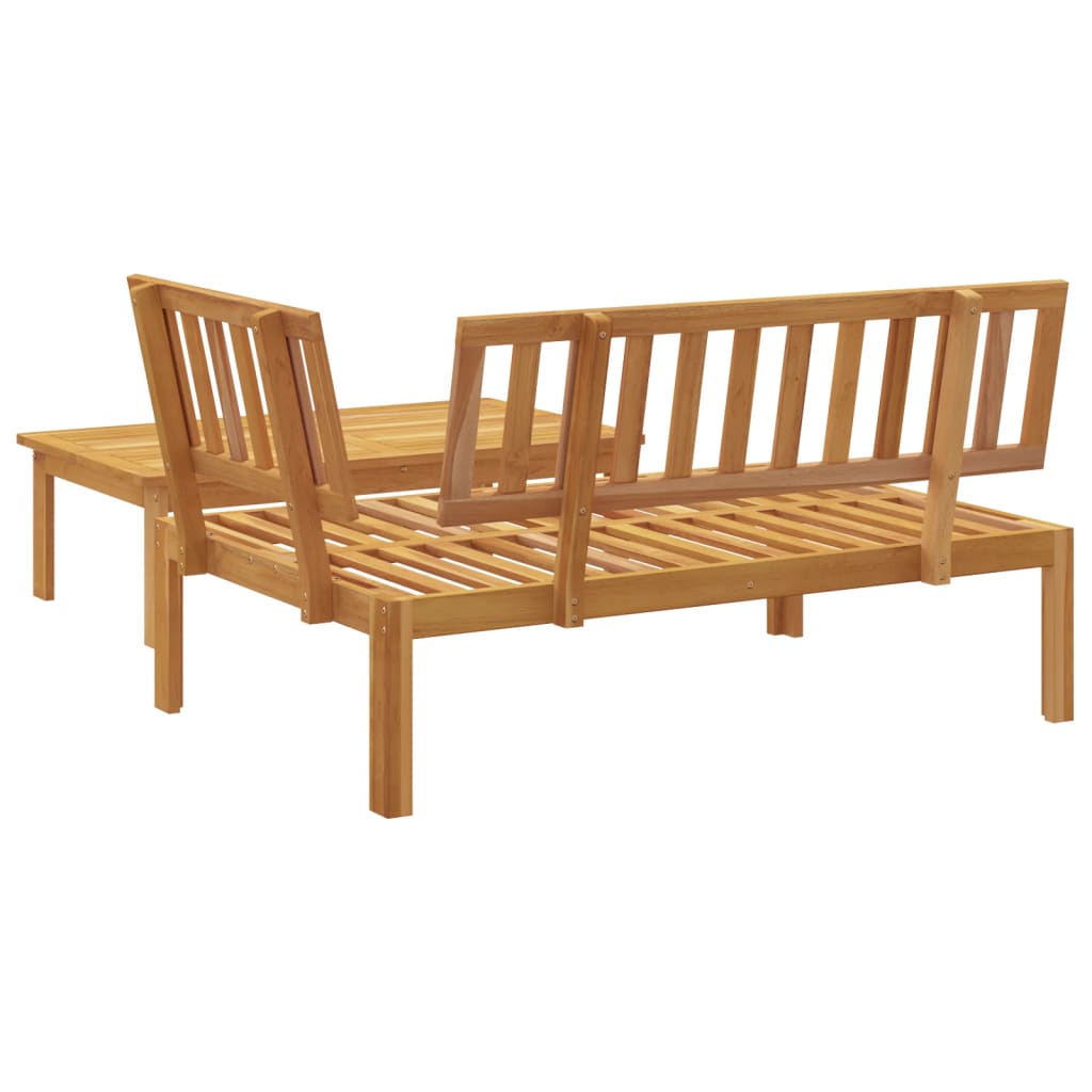2-Delige Loungeset Pallet Massief Acaciahout Bruin