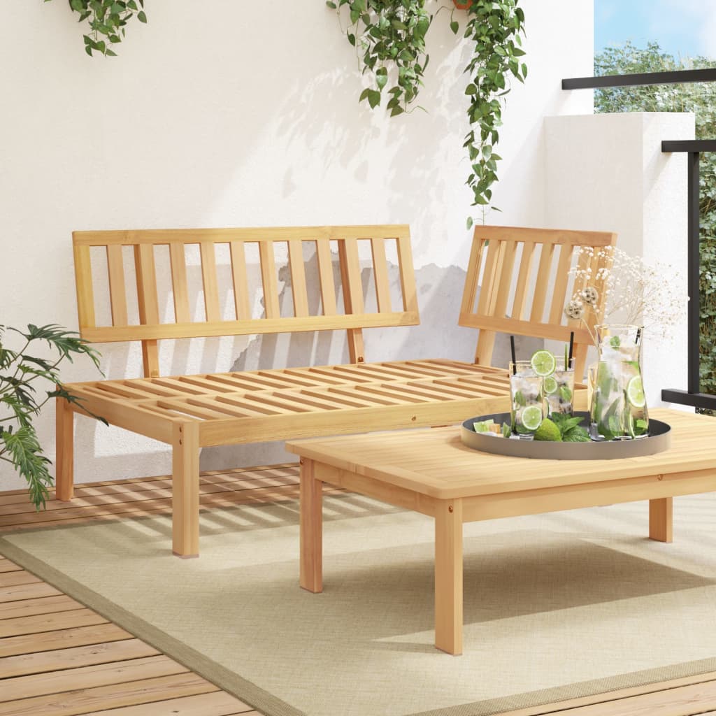 Tuinhoekbank Pallet Massief Acaciahout Bruin