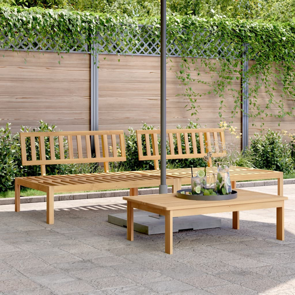 Tuinmiddenbanken 2 St Pallet Massief Acaciahout Bruin