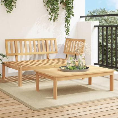 2-Delige Loungeset Pallet Massief Acaciahout Bruin