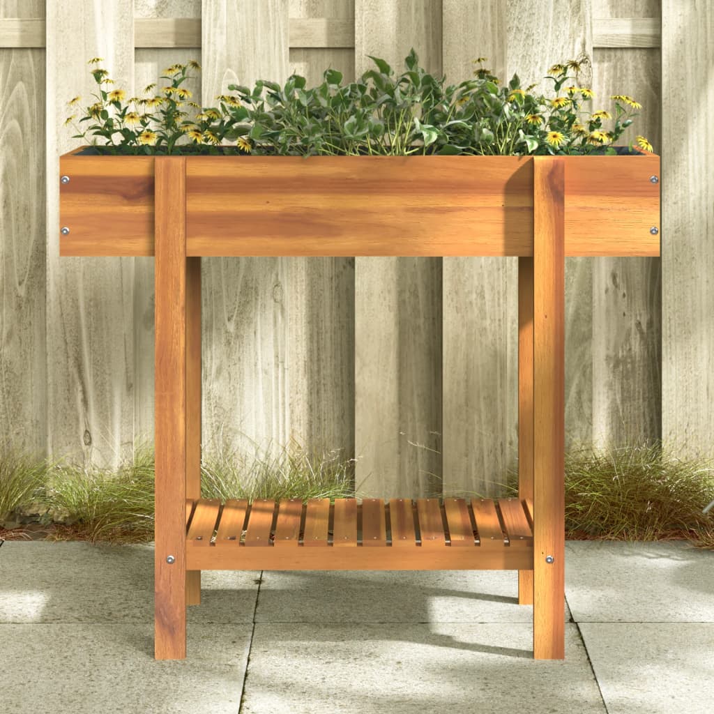 Plantenbak Verhoogd 90X30X75 Cm Massief Acaciahout
