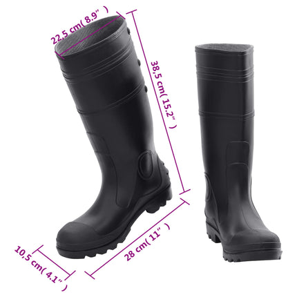 Regenlaarzen Maat 41 Pvc Zwart