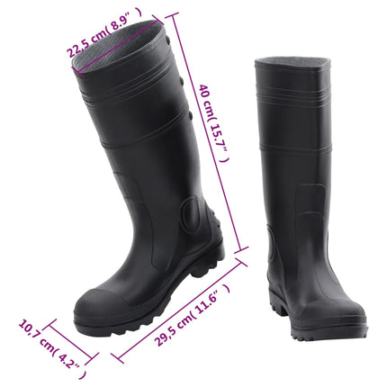 Regenlaarzen Maat 43 Pvc Zwart