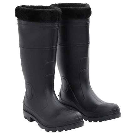 Regenlaarzen Met Verwijderbare Sokken Maat 44 Pvc Zwart