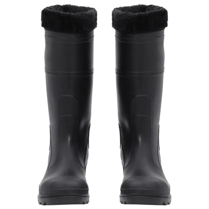 PVC regenlaarzen met verwijderbare sokken maat 43 PVC zwart