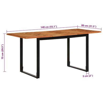Eettafel Massief Acaciahout
