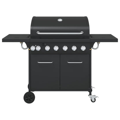 Gasbarbecue Met Gepoedercoat Staal Zwart
