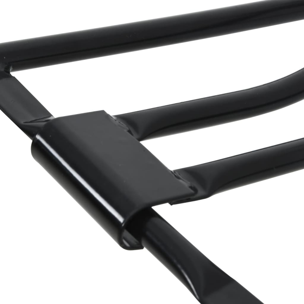 Zadelrek inklapbaar wandgemonteerd ijzer zwart