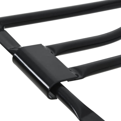 Zadelrek inklapbaar wandgemonteerd ijzer zwart