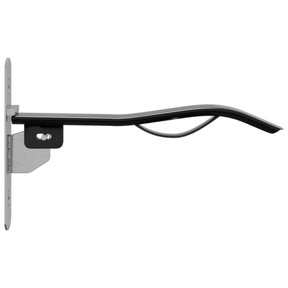 Zadelrek met hoofdstelhaak 1 stang inklapbaar ijzer zwart